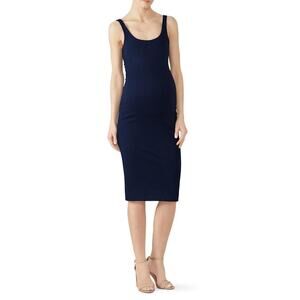 AMANDA UPRICHARD Women's Demi Maternity Tank Dress Size M In Navy